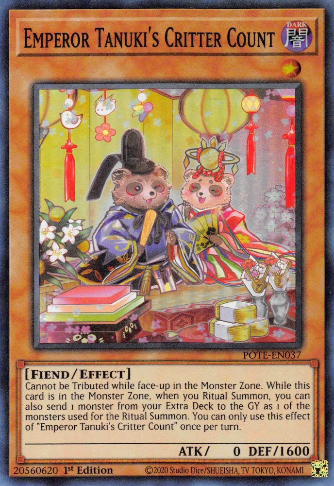 Emperor Tanuki's Critter Count [POTE-EN037] Super Rare | North Game Den