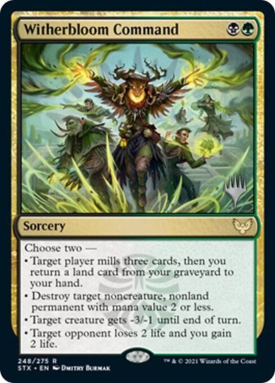 Witherbloom Command (Promo Pack) [Strixhaven: School of Mages Promos] | North Game Den