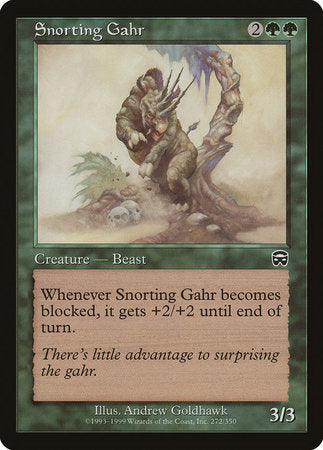 Snorting Gahr [Mercadian Masques] | North Game Den