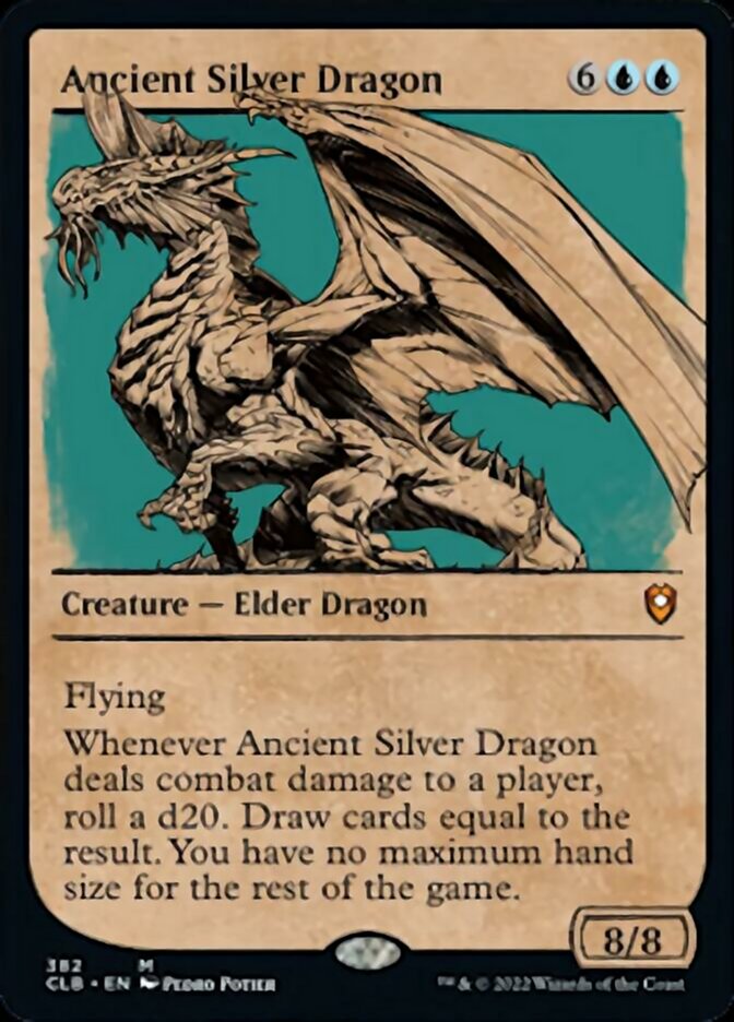 Ancient Silver Dragon (Showcase) [Commander Legends: Battle for Baldur's Gate] | North Game Den