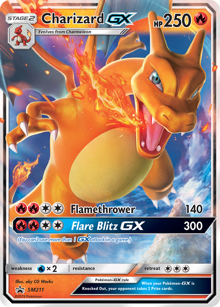 Charizard GX (SM211) [Sun & Moon: Black Star Promos] | North Game Den