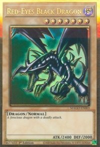 Red-Eyes Black Dragon [MAGO-EN003] Gold Rare | North Game Den