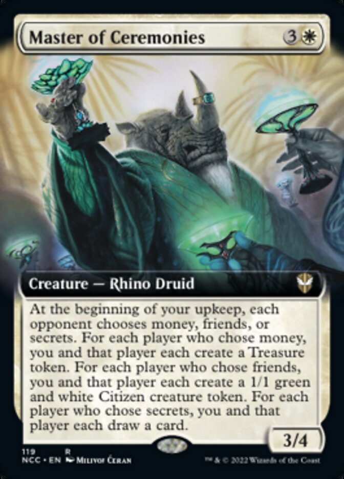 Master of Ceremonies (Extended Art) [Streets of New Capenna Commander] | North Game Den