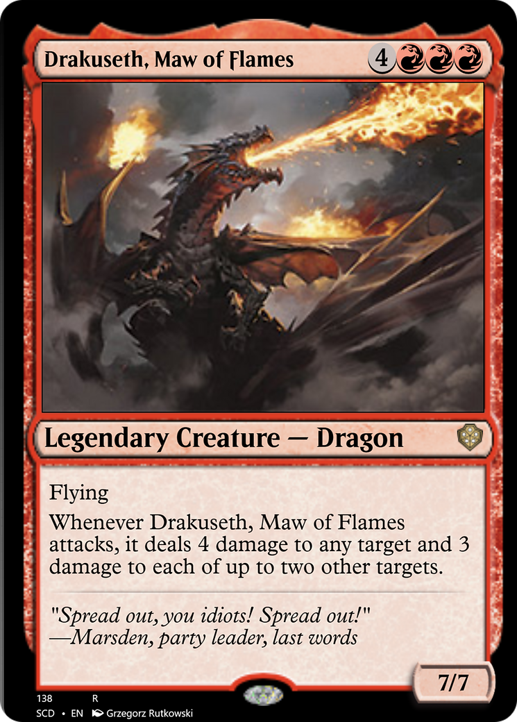 Drakuseth, Maw of Flames [Starter Commander Decks] | North Game Den