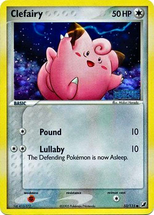 Clefairy (53/115) (Stamped) [EX: Unseen Forces] | North Game Den