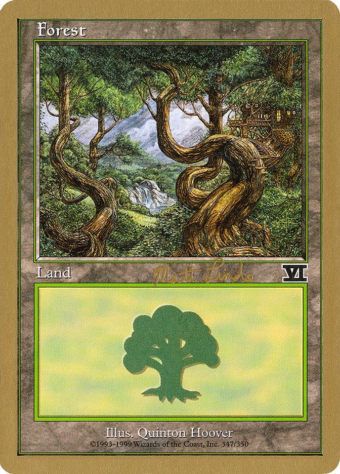 Forest (ml347b) (Matt Linde) [World Championship Decks 1999] | North Game Den