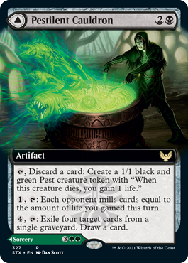 Pestilent Cauldron // Restorative Burst (Extended) [Strixhaven: School of Mages] | North Game Den
