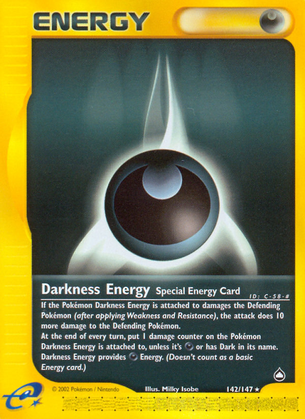 Darkness Energy (142/147) [Aquapolis] | North Game Den