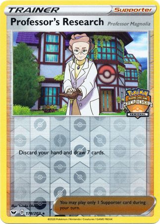 Professor's Research (178/202) (Regional Championship Promo) [Sword & Shield: Base Set] | North Game Den