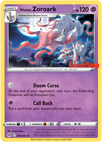 Hisuian Zoroark (076/196) (GameStop) [Sword & Shield: Lost Origin] | North Game Den
