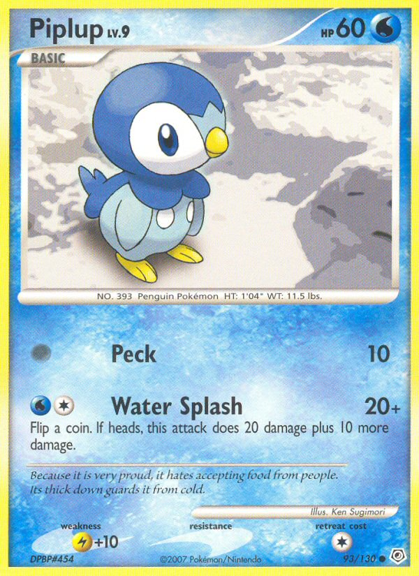 Piplup (93/130) [Diamond & Pearl: Base Set] | North Game Den