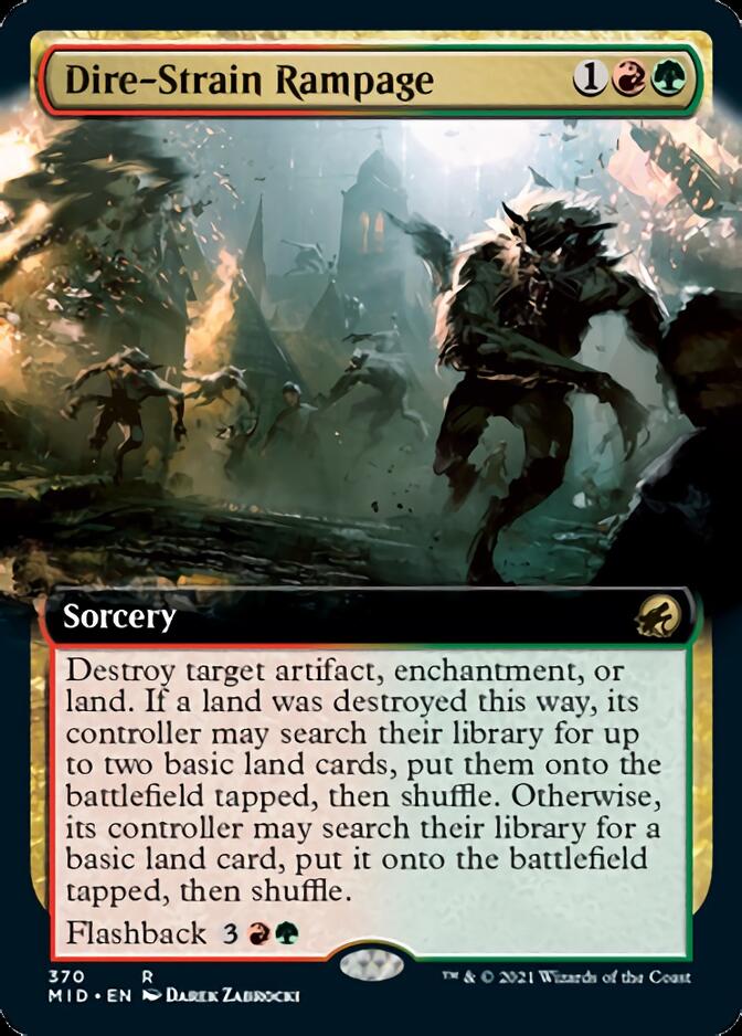 Dire-Strain Rampage (Extended) [Innistrad: Midnight Hunt] | North Game Den