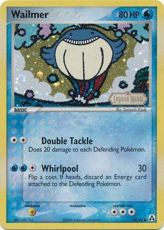 Wailmer (69/92) (Stamped) [EX: Legend Maker] | North Game Den