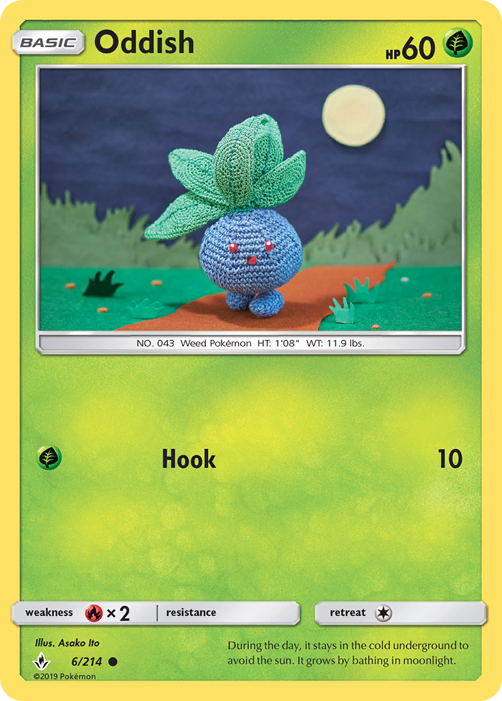 Oddish (6/214) [Sun & Moon: Unbroken Bonds] | North Game Den