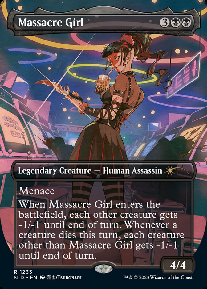 Massacre Girl (Borderless) [Secret Lair Drop Series] | North Game Den