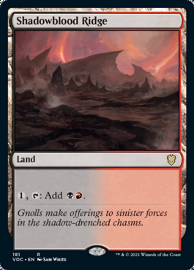 Shadowblood Ridge [Innistrad: Crimson Vow Commander] | North Game Den