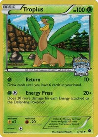 Tropius (5/101) (National Championship Staff Promo) [Black & White: Plasma Blast] | North Game Den