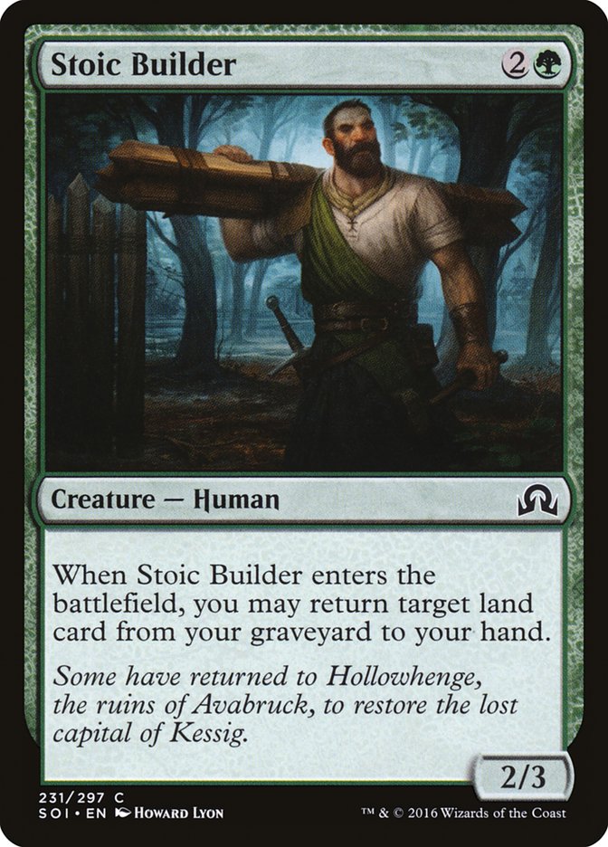 Stoic Builder [Shadows over Innistrad] | North Game Den