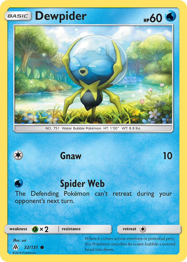 Dewpider (32/131) [Sun & Moon: Forbidden Light] | North Game Den