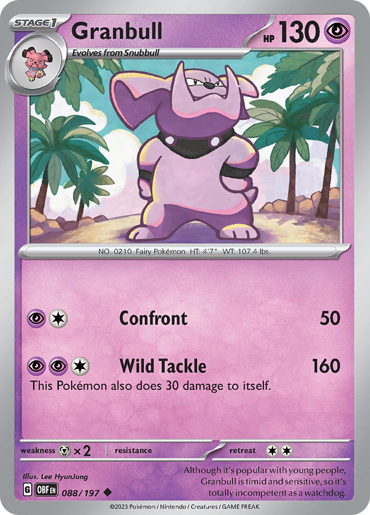 Granbull (088/197) [Scarlet & Violet: Obsidian Flames] | North Game Den