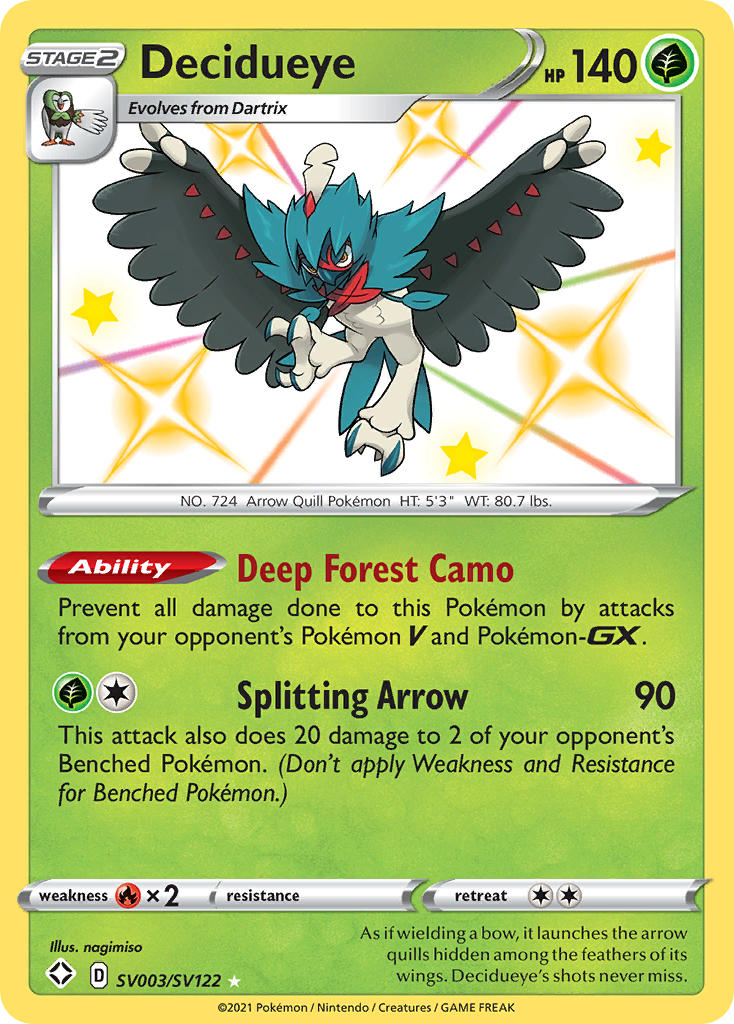 Decidueye (SV003/SV122) [Sword & Shield: Shining Fates] | North Game Den