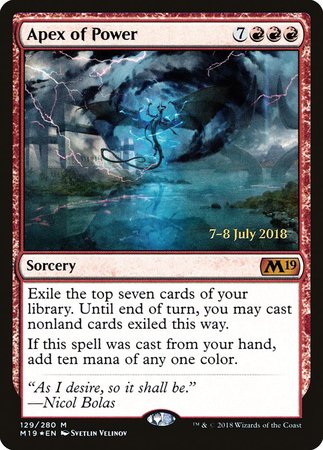 Apex of Power [Core Set 2019 Promos] | North Game Den