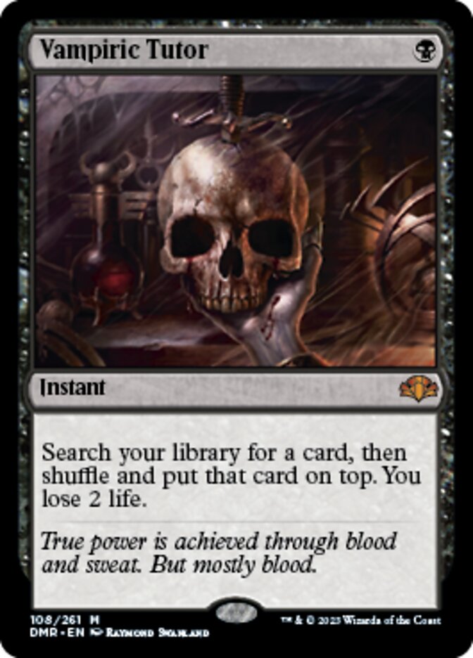 Vampiric Tutor [Dominaria Remastered] | North Game Den