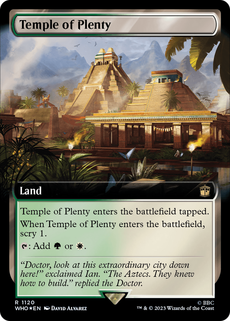 Temple of Plenty (Extended Art) (Surge Foil) [Doctor Who] | North Game Den