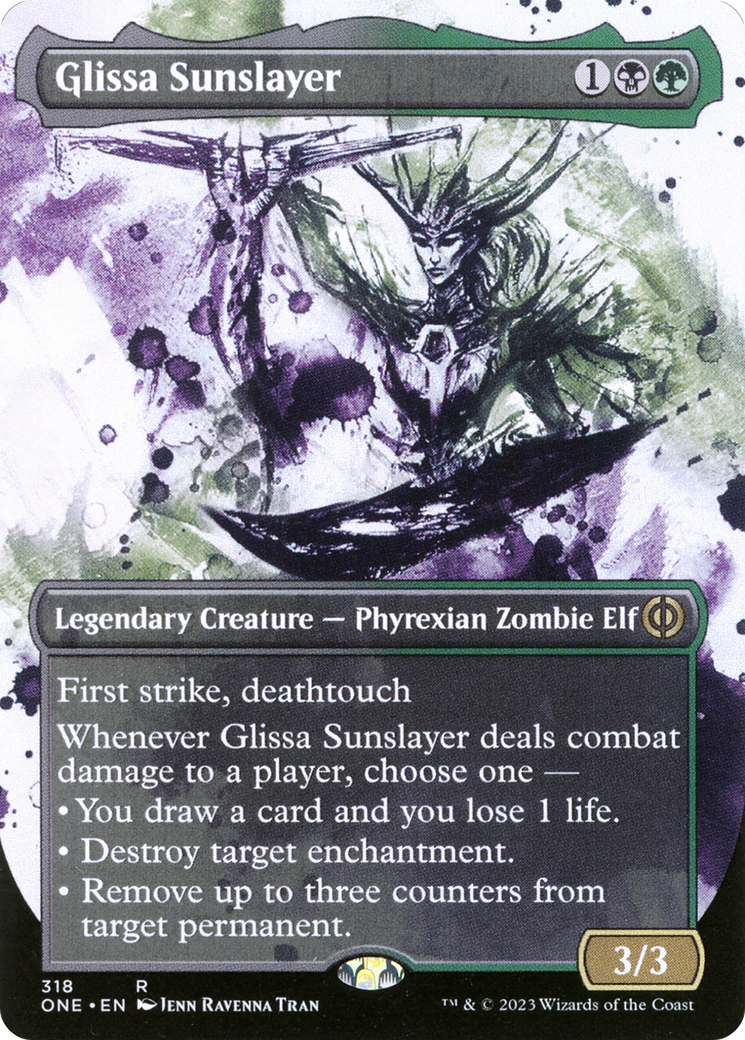Glissa Sunslayer (Borderless Ichor) [Phyrexia: All Will Be One] | North Game Den