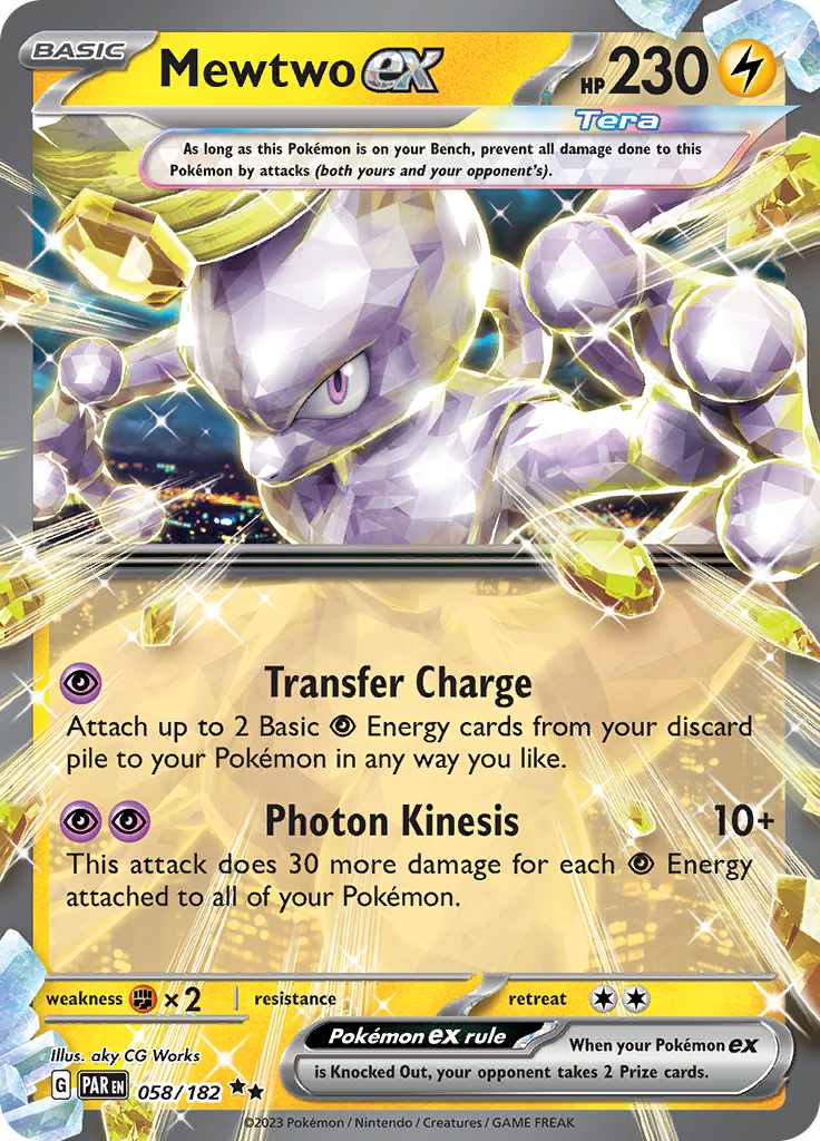 Mewtwo ex (058/182) [Scarlet & Violet: Paradox Rift] | North Game Den