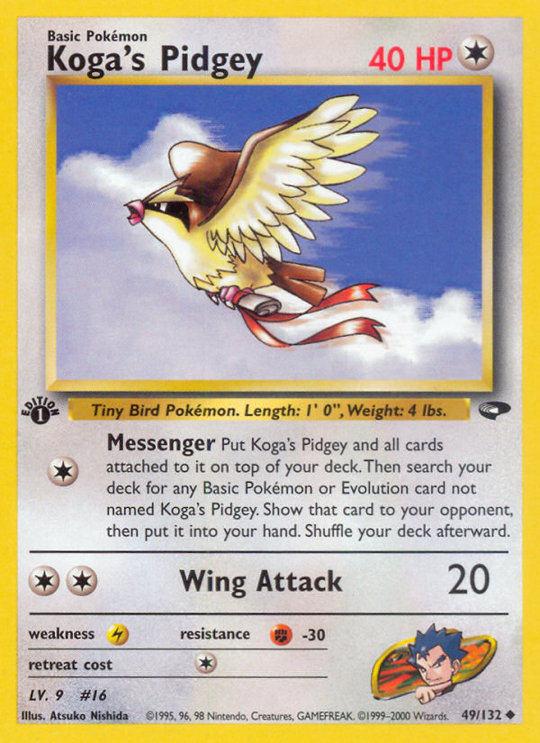 Koga's Pidgey (49/132) [Gym Challenge 1st Edition] | North Game Den