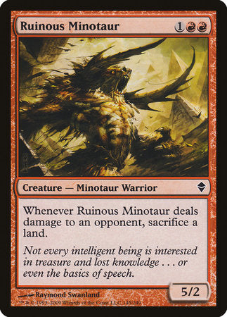 Ruinous Minotaur [Zendikar] | North Game Den
