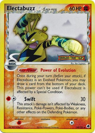 Electabuzz (29/101) (Delta Species) (Stamped) [EX: Dragon Frontiers] | North Game Den