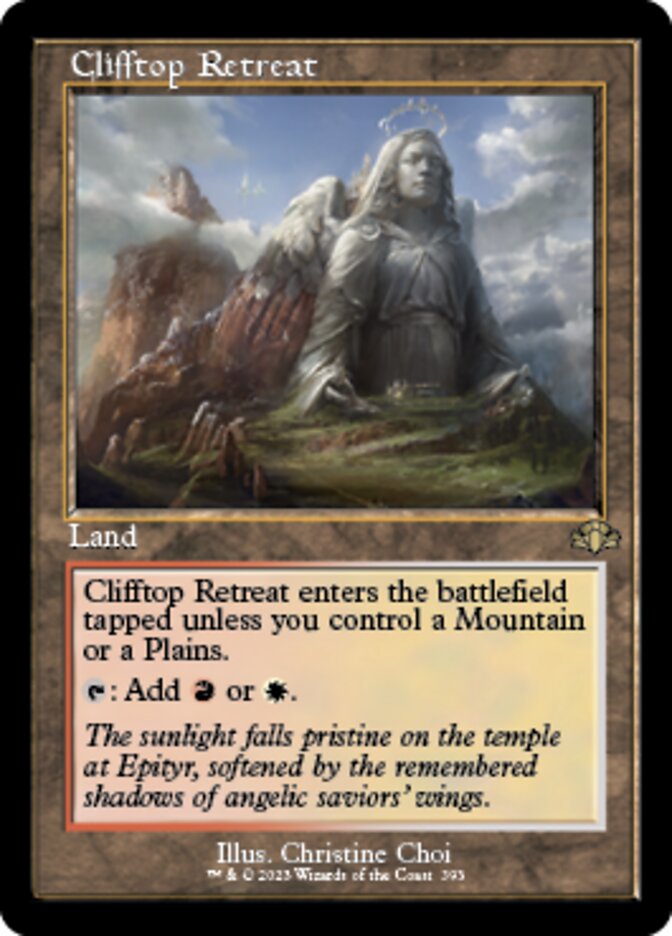 Clifftop Retreat (Retro) [Dominaria Remastered] | North Game Den