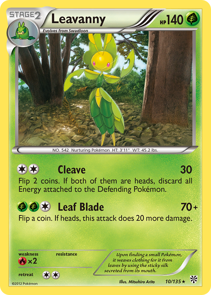 Leavanny (10/135) [Black & White: Plasma Storm] | North Game Den