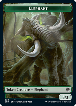 Elephant // Thopter Double-Sided Token [Starter Commander Decks] | North Game Den