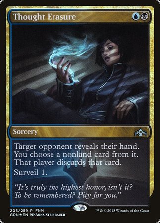 Thought Erasure [Guilds of Ravnica Promos] | North Game Den