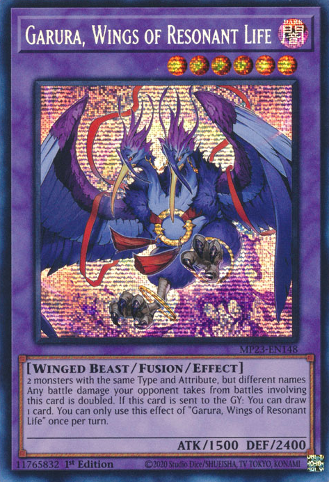 Garura, Wings of Resonant Life [MP23-EN148] Prismatic Secret Rare | North Game Den