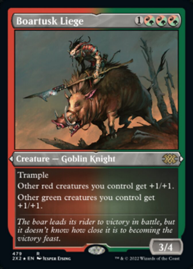 Boartusk Liege (Foil Etched) [Double Masters 2022] | North Game Den