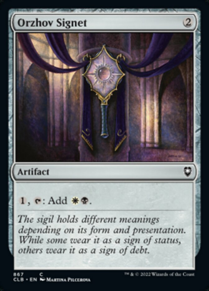 Orzhov Signet [Commander Legends: Battle for Baldur's Gate] | North Game Den