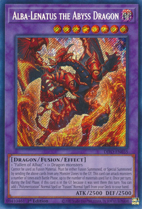 Alba-Lenatus the Abyss Dragon [DIFO-EN035] Secret Rare | North Game Den