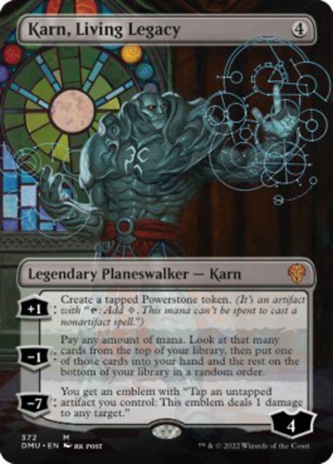 Karn, Living Legacy (Borderless) [Dominaria United] | North Game Den