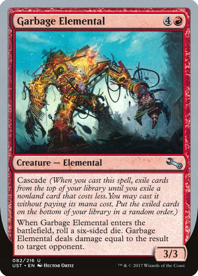 Garbage Elemental (3/3 Creature) [Unstable] | North Game Den