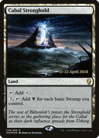 Cabal Stronghold [Dominaria Promos] | North Game Den