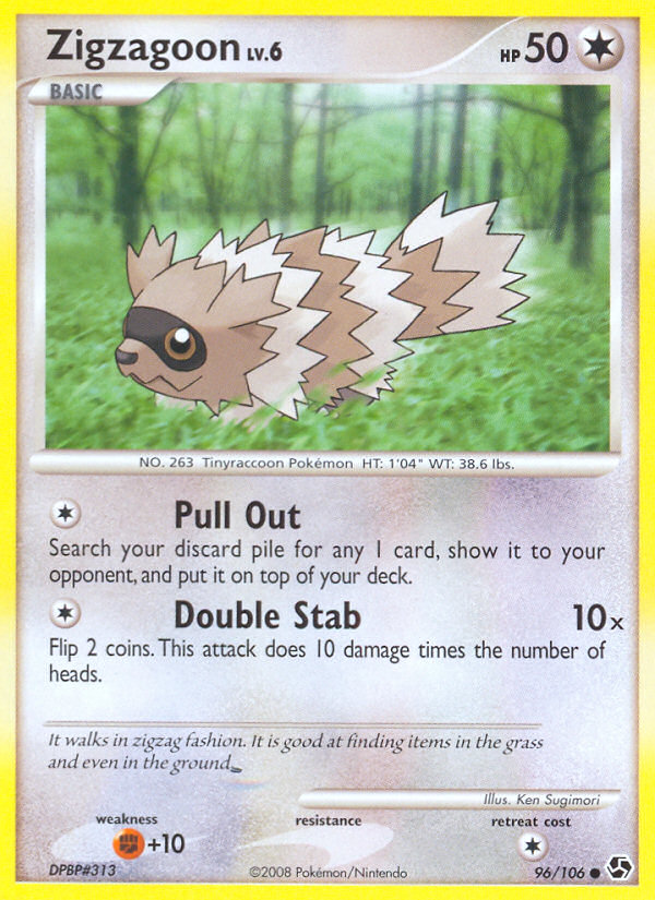 Zigzagoon (96/106) [Diamond & Pearl: Great Encounters] | North Game Den