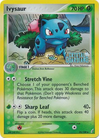 Ivysaur (35/100) (Stamped) [EX: Crystal Guardians] | North Game Den