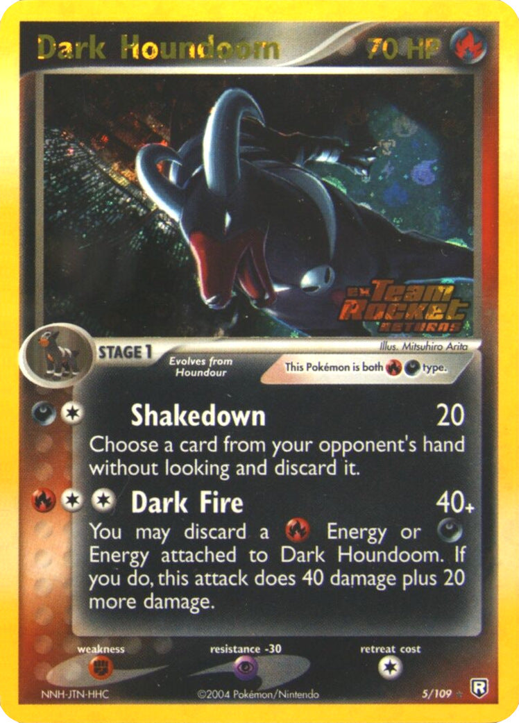 Dark Houndoom (5/109) (Stamped) [EX: Team Rocket Returns] | North Game Den