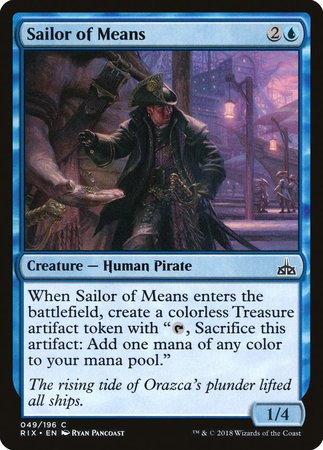 Sailor of Means [Rivals of Ixalan] | North Game Den