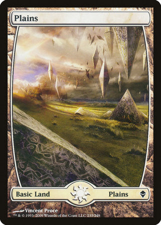 Plains (233) - Full Art [Zendikar] | North Game Den