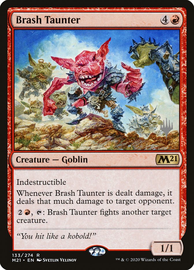 Brash Taunter (Promo Pack) [Core Set 2021 Promos] | North Game Den